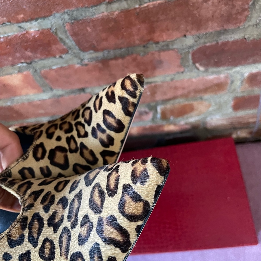 FINAL SALE ‼️Tamara Mellon Leopard Print Calf Hair Stiletto Heels - Picture 7 of 7